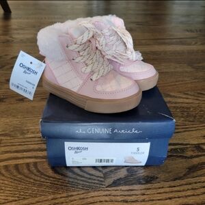 NWT OshKosh B'Gosh Toddler 5 Unisex-Child Feona High-Top Sneaker Pink
